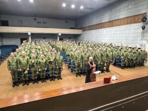 10 мая в клубе в/ч 2187 состоялся молебен на начало всякого доброго дела для молодого пополнения пограничников.
