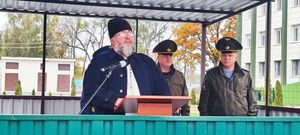 Протоиерей Игорь Защук принял участие в торжественной церемонии отправки на срочную военную службу.